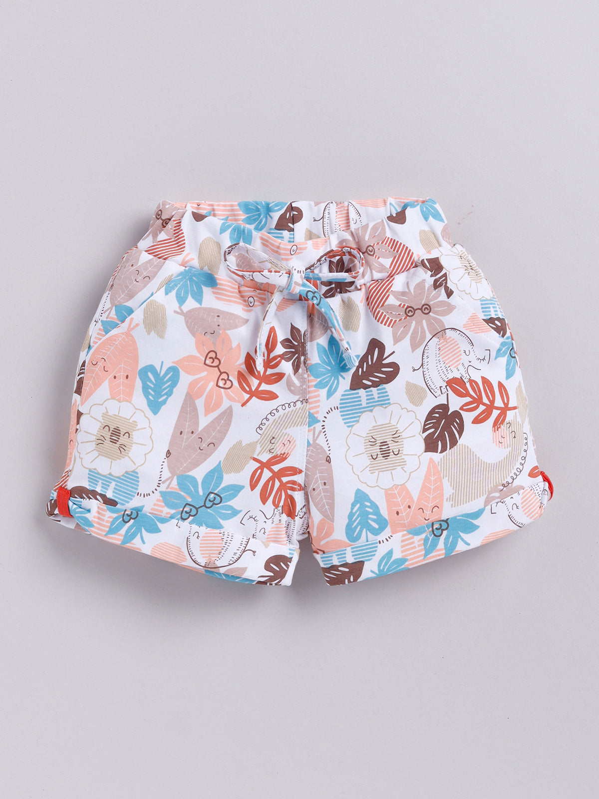 Girls Printed Cotton Summer Shorts-Sale