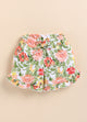 Biskid Summer Botanical Green Leaf Shorts for Girls