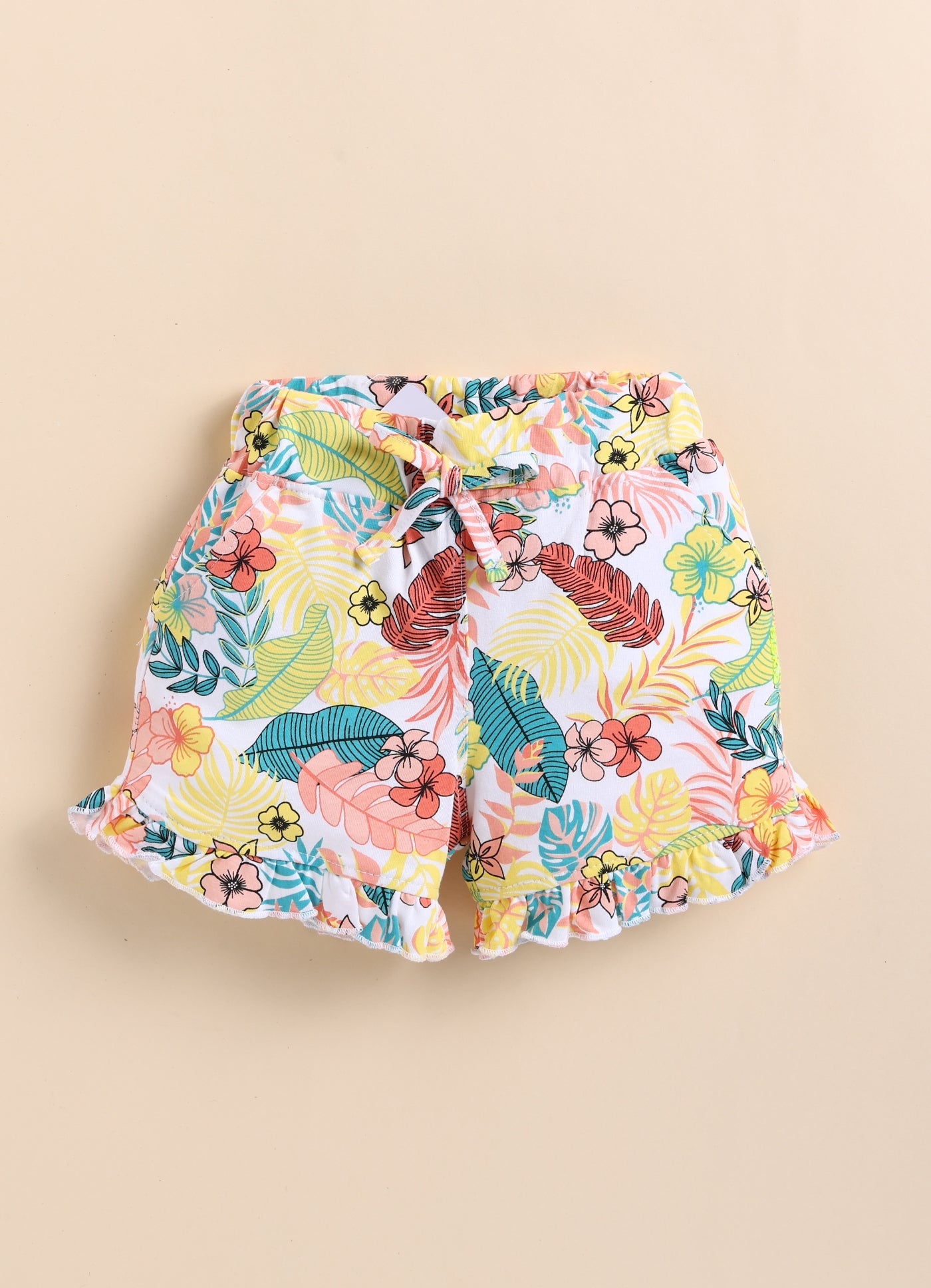 Girls Printed Cotton Summer Shorts-Sale