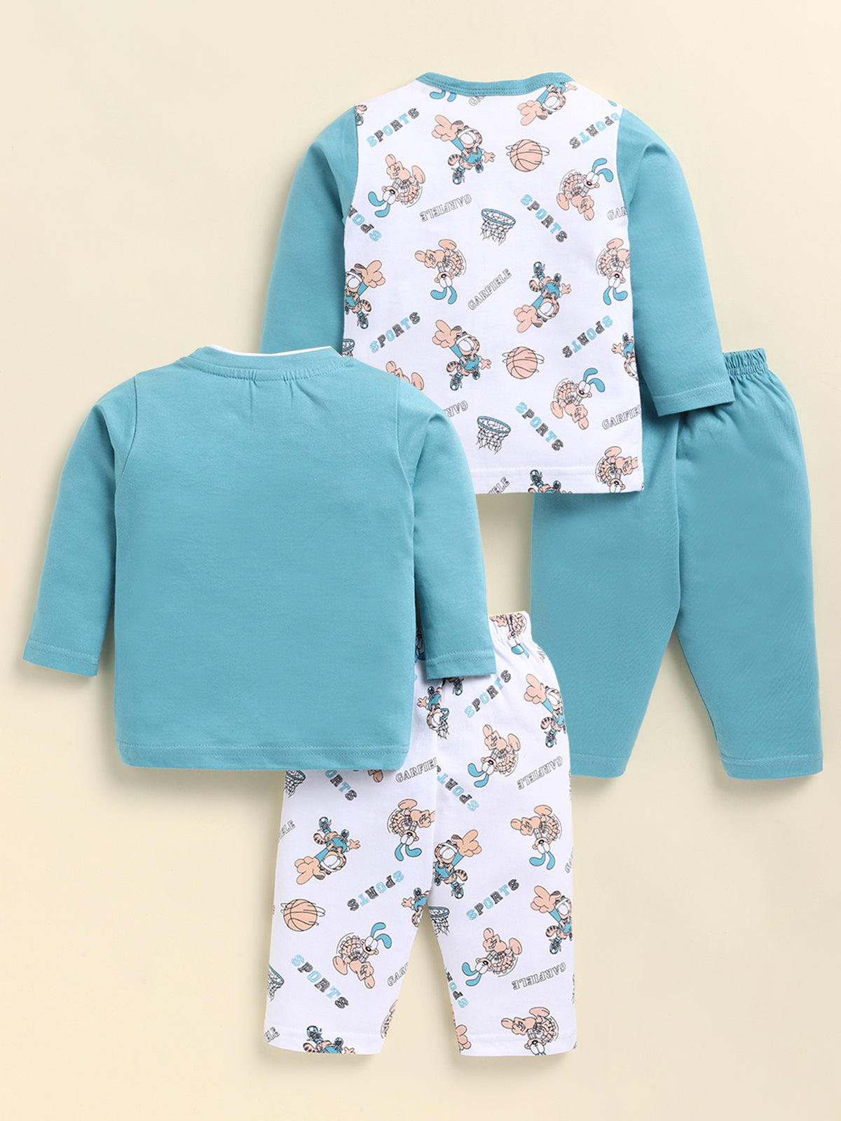 Todos Boys "Garfield Sports" Multi-Piece Layered Clothing Set - Blue