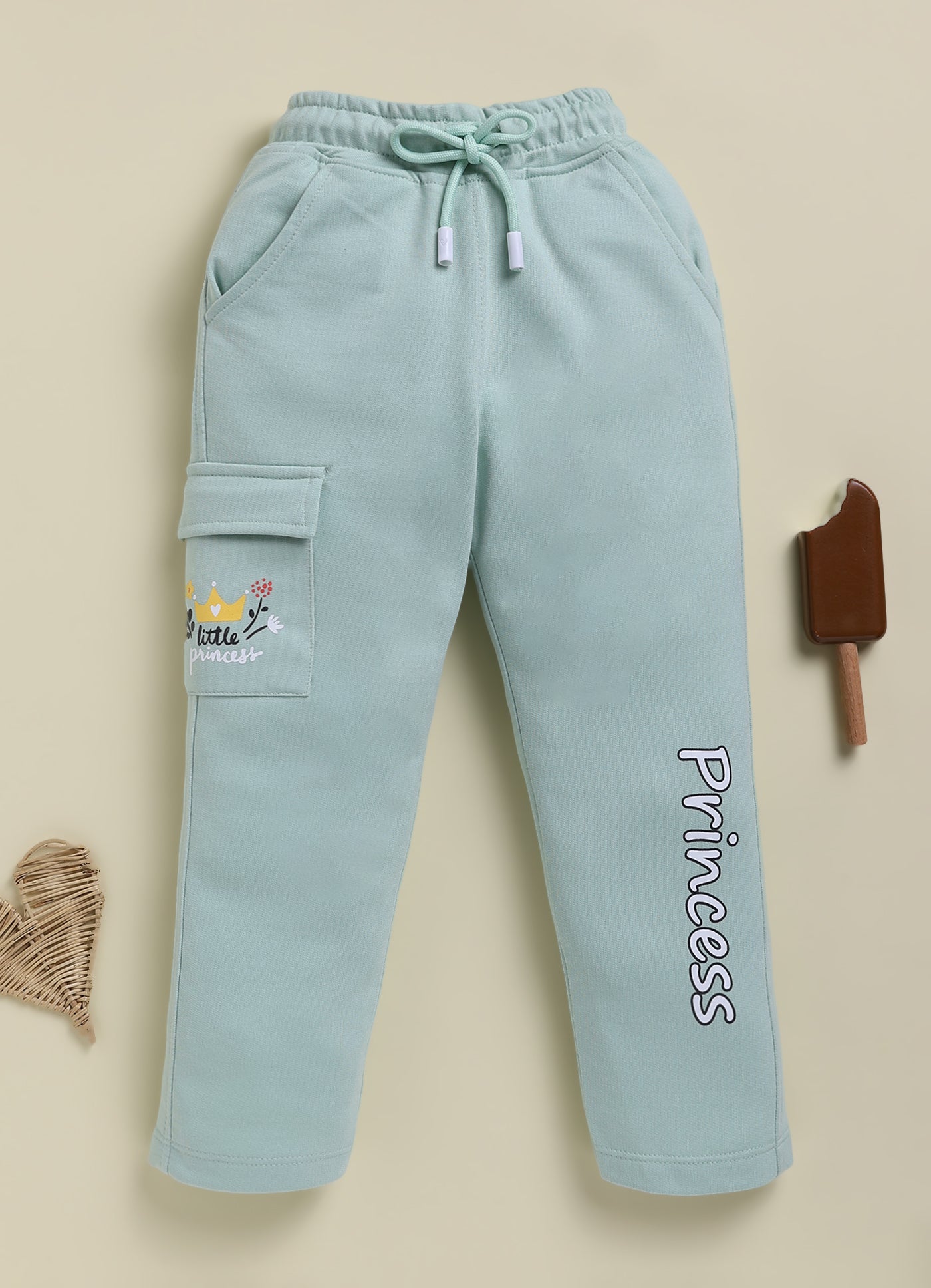 BISKID  Knit  Self Love Text printed Pant