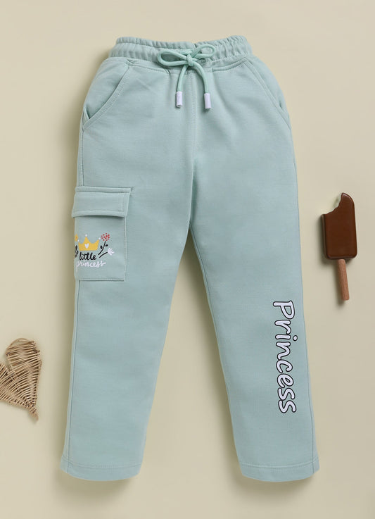 BISKID  Knit  Self Love Text printed Pant