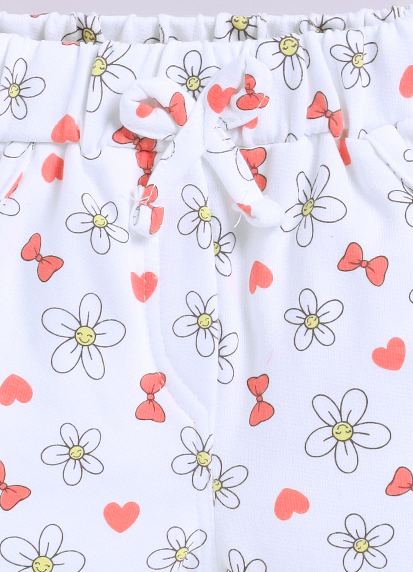 Annie Girls "Happy Dance" Daisy Top and Printed Shorts Set - Pink