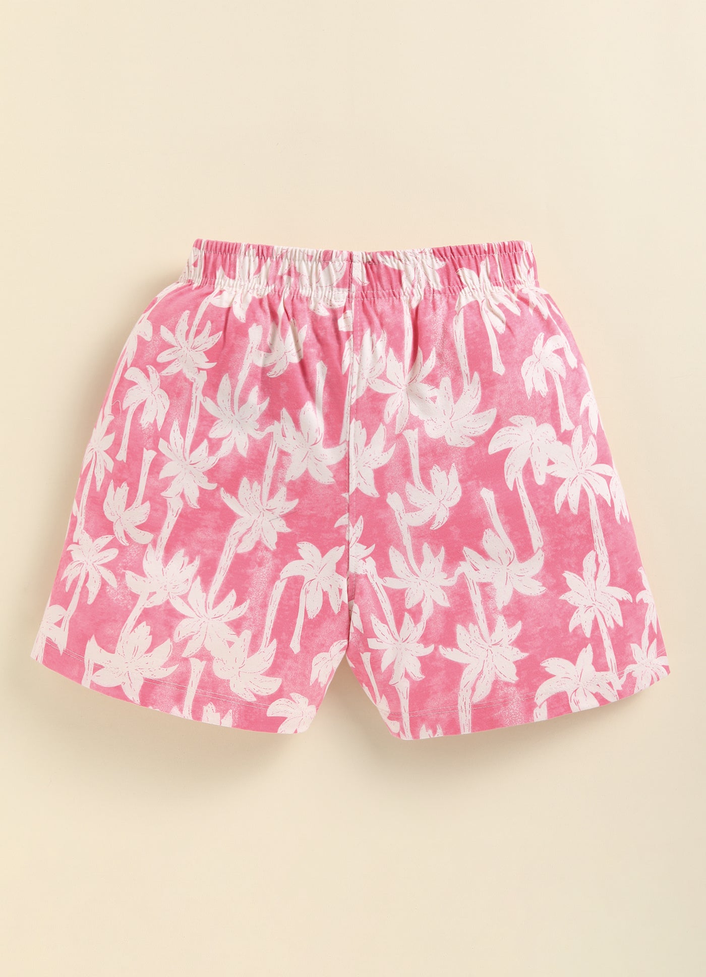 Girls Botanical Printed Cotton Shorts