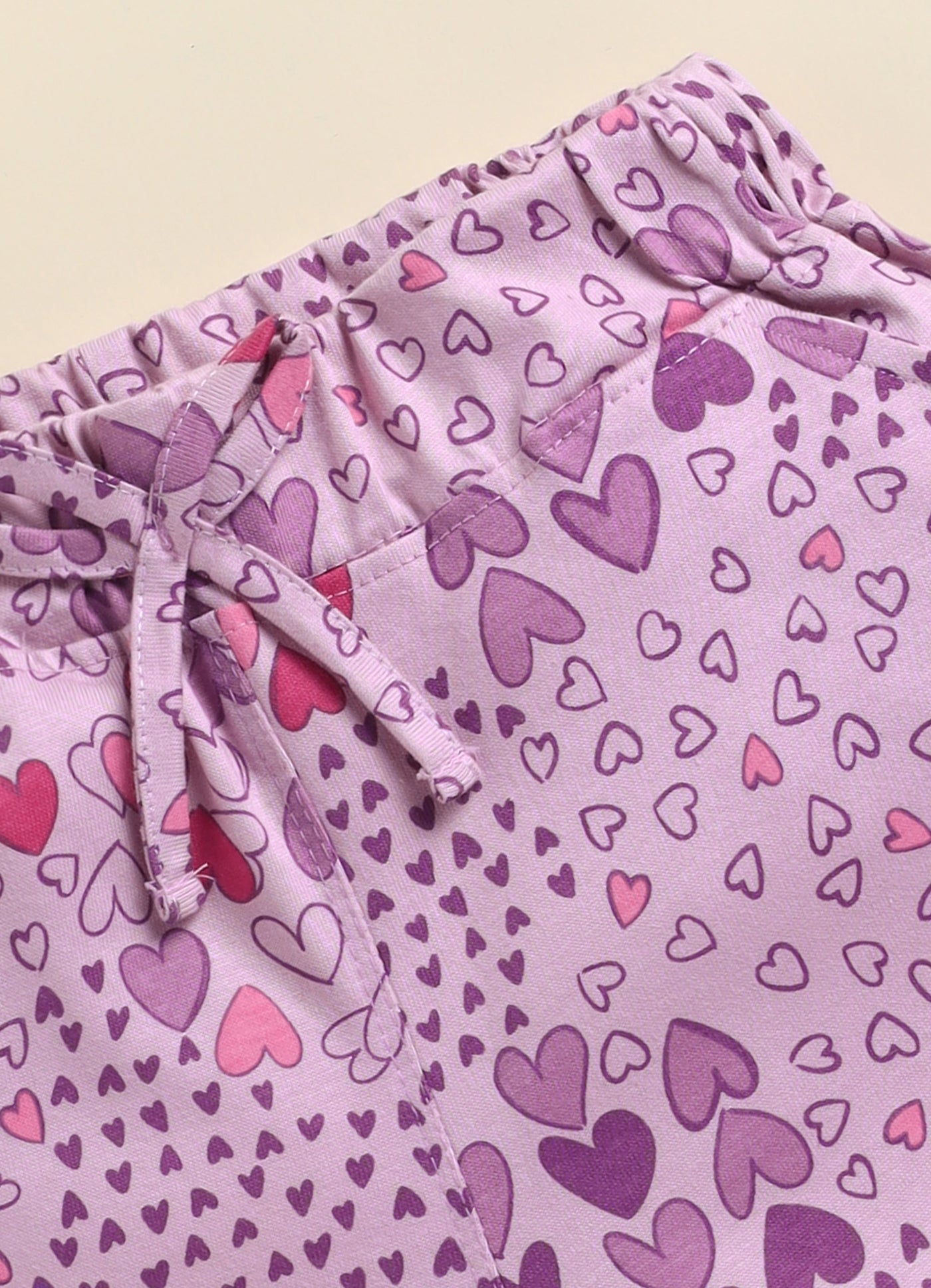 Girls Printed Ruffled Cotton Shorts