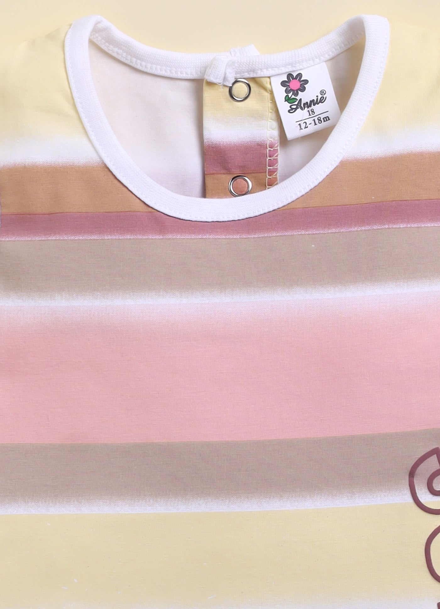 Annie Girls "Sunshine" Pastel Striped Sleeveless Frock