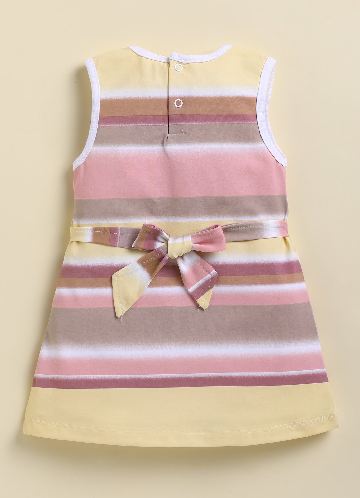 Annie Girls "Sunshine" Pastel Striped Sleeveless Frock