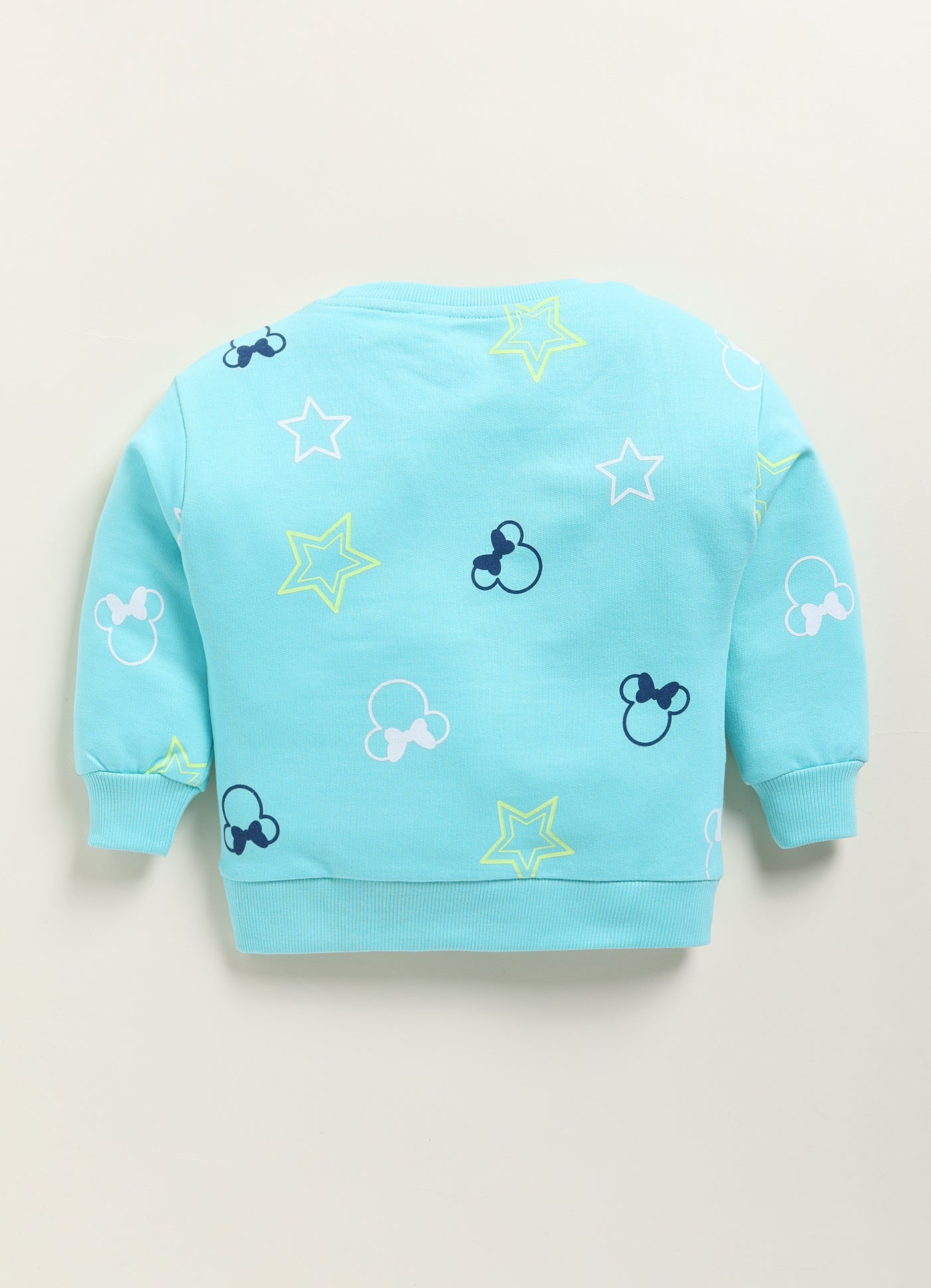 Biskid Girls Disney "Minnie Mouse" Graphic Fleece Sweatshirt - Sky Blue