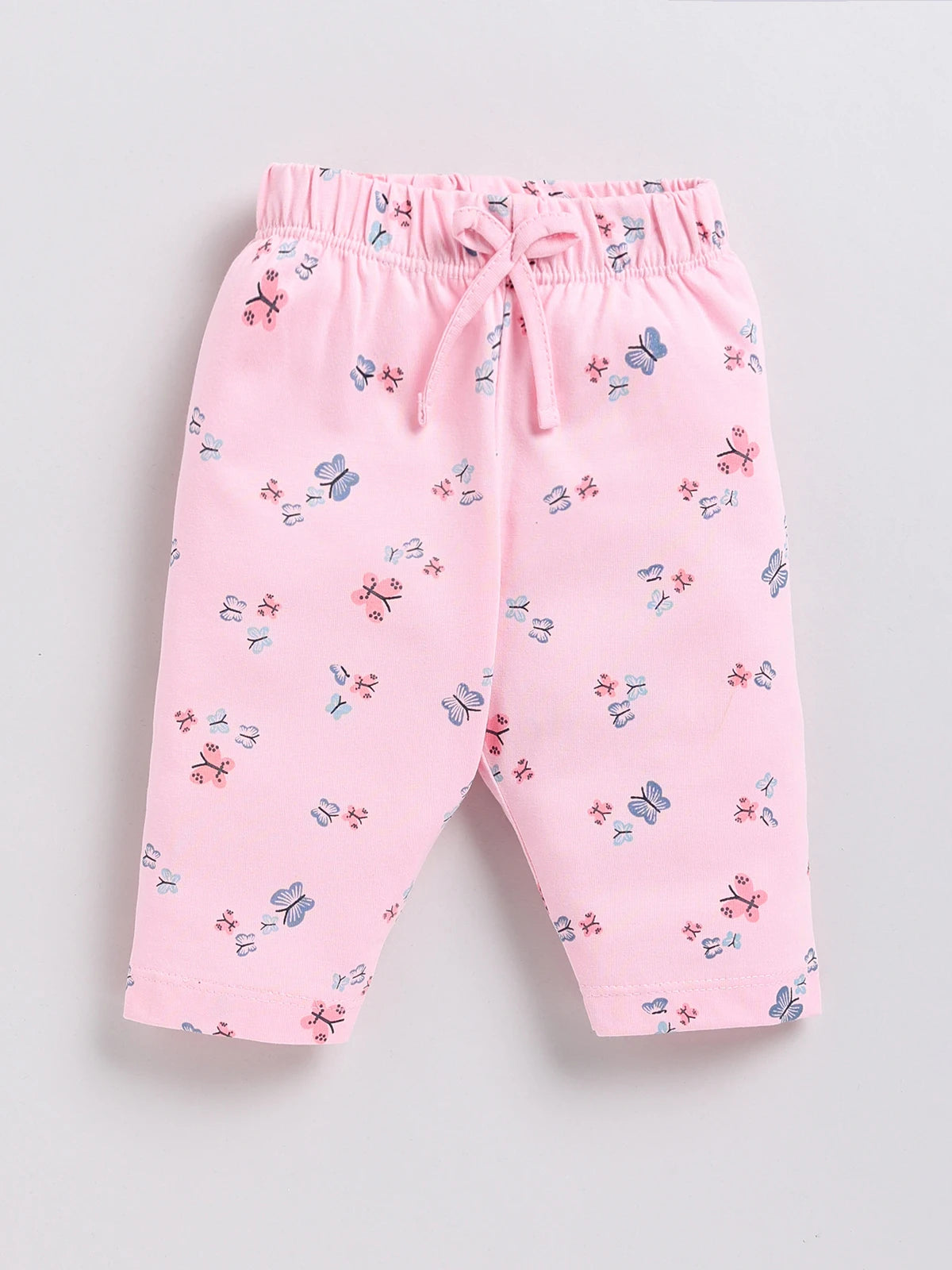 Black Butterfly Printed Top Capri Set for Girls by Annie