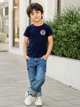 Biskid Boys "Web-Head" Spider-Man Graphic T-Shirt - Navy