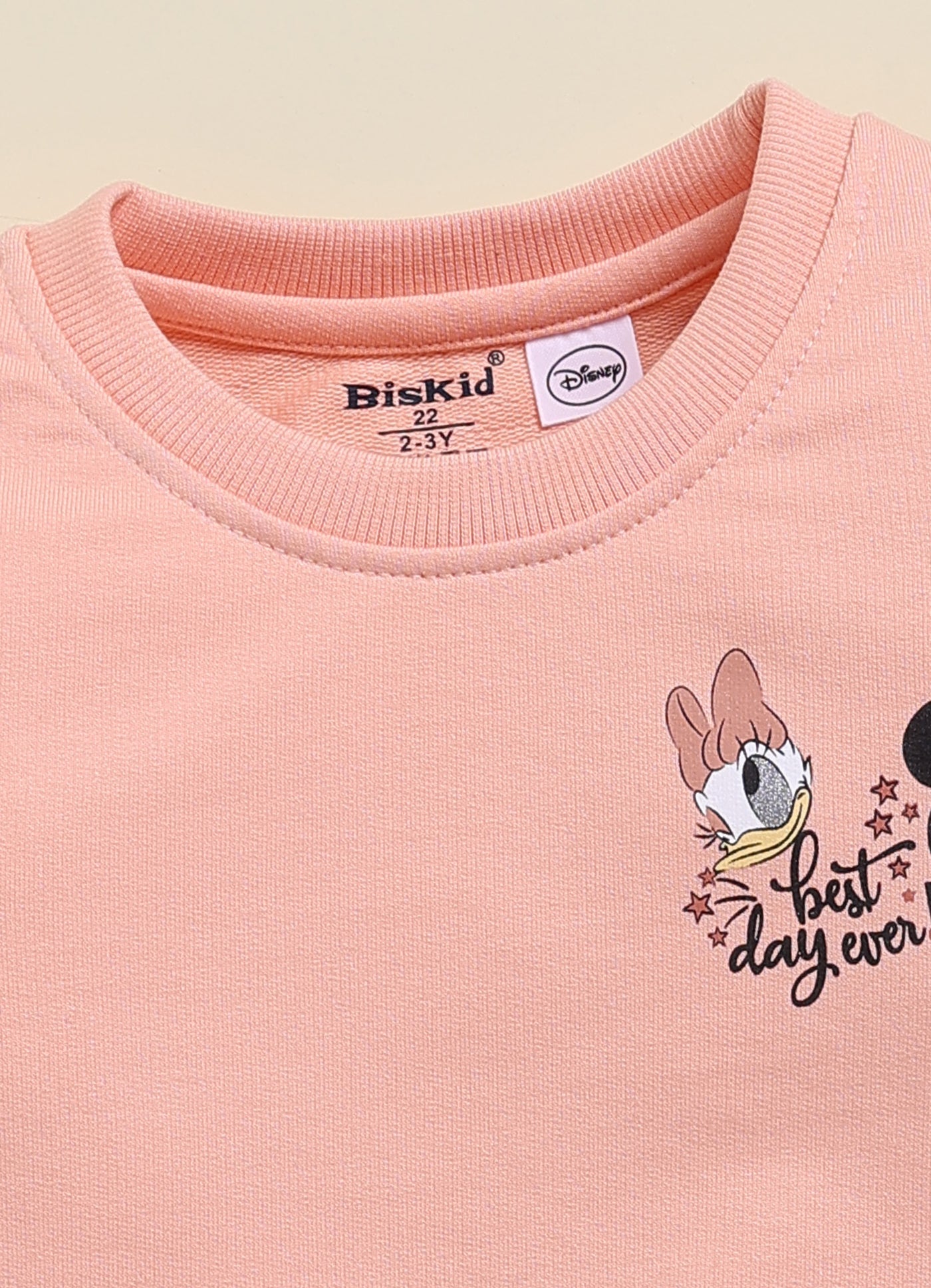 BISKID Cotton Knit Full Sleeves Disney Top
