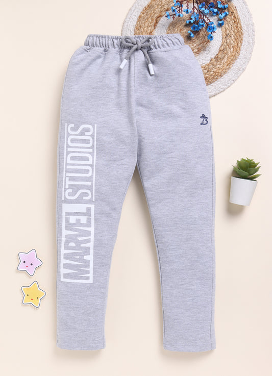 Melange Marvel Printed Joggers for Boys by Biskid