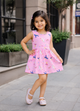 Annie Girls Magical Unicorn & Fairy Print Sleeveless Frock - Pink