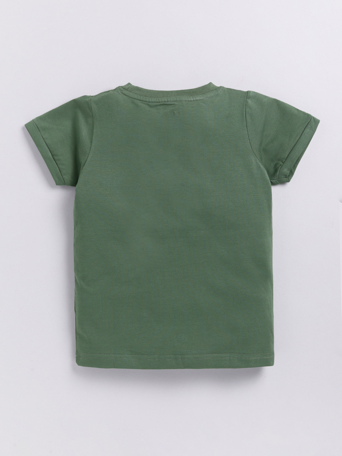 Green Printed T-Shirt for Boys by Biskid