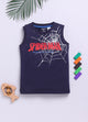 Navy Spider Man Printed T-Shirt for Boys by Biskid