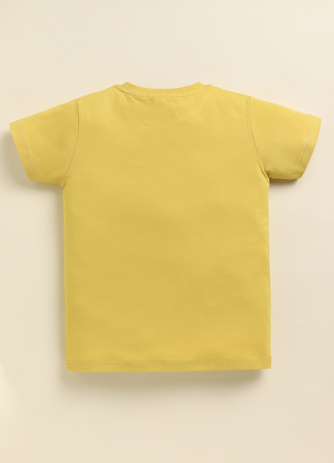 Gold Printed T-Shirt for Boys by Biskid
