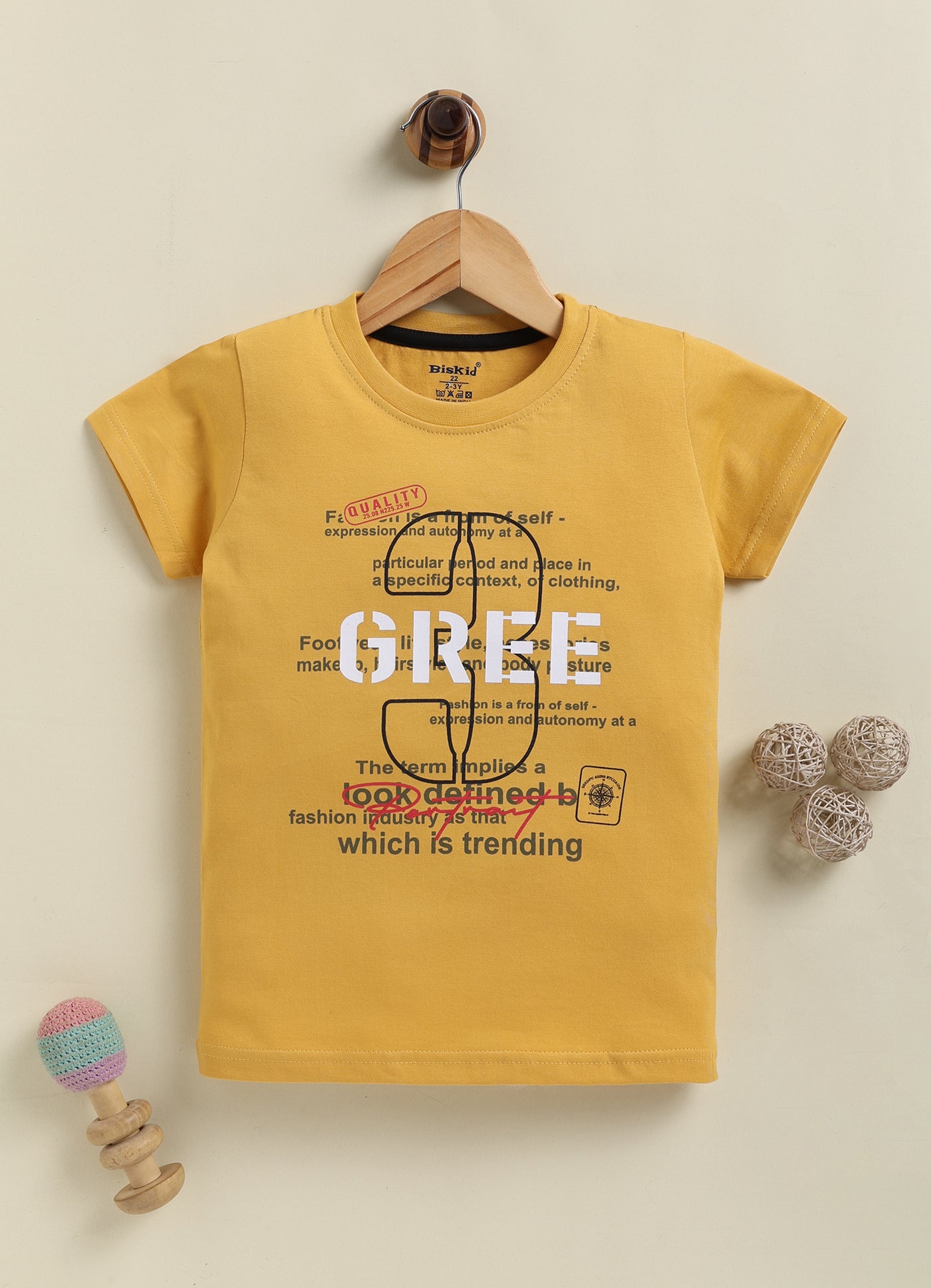 Biskid Boys "SUN LIFE CHILL OUT PEACE" and "GREE" Typographic Graphic Short-Sleeve T-Shirt Combo (Pack of 2)
