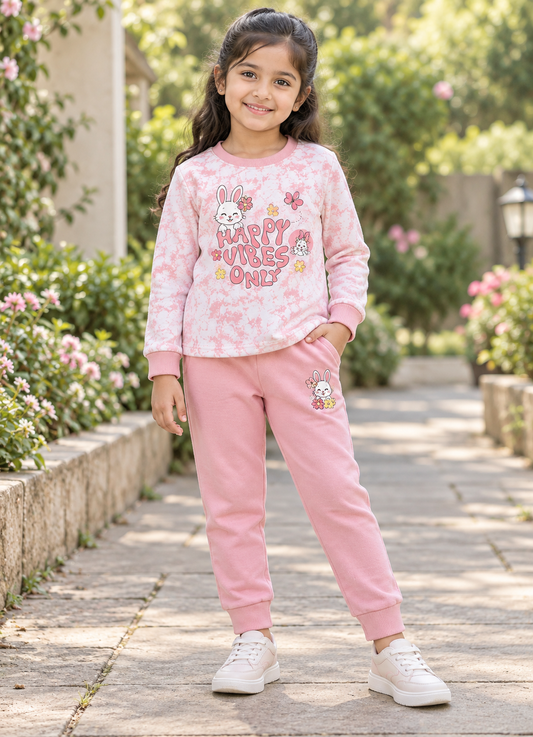 Annie Disney Minnie & Daisy Pink Fleece Winter Set for Girls