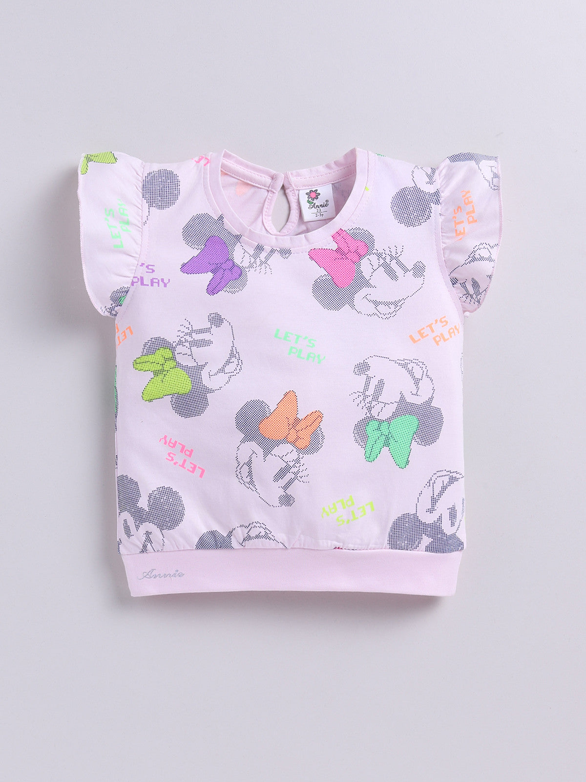 Light Blue Micky Printed Co-ord Set for Girls by Annie