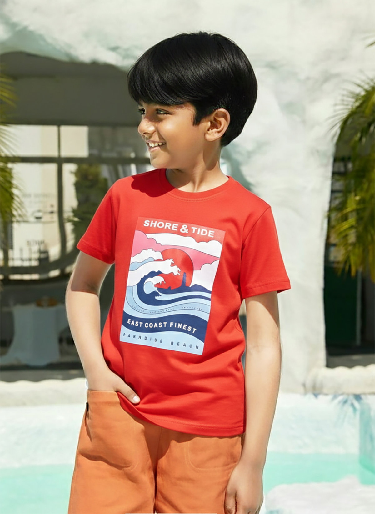 Biskid Boys "SHORE & TIDE" and "DESERT VIBES" Graphic Short-Sleeve T-Shirt Combo (Pack of 2)