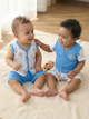 Baby Boys Monster Printed Cotton Clothing Set