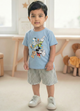 Biskid Boys "Mickey & Friends" Graphic T-Shirt - Light Blue