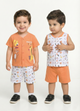 Boys Orange Always Super Zoo Clothing Set