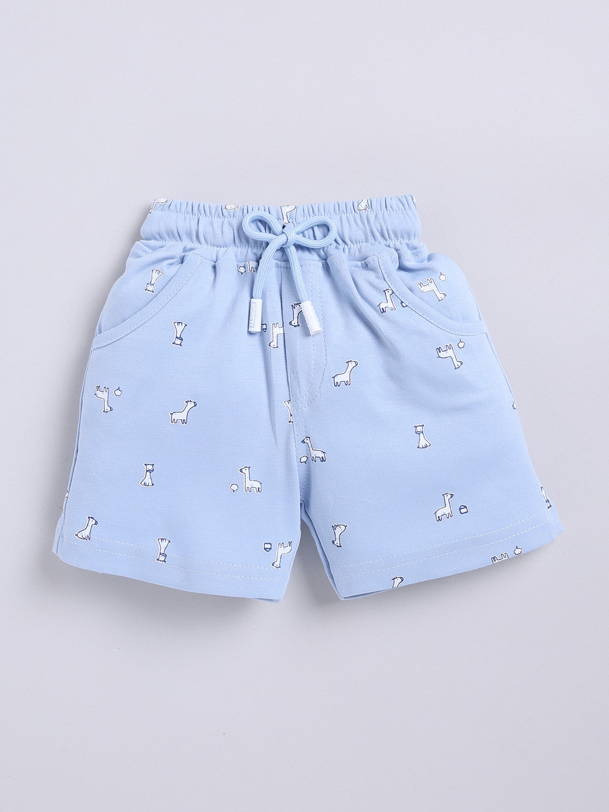 Blue Printed Shirt Pant Set for Boys by Uno Kids