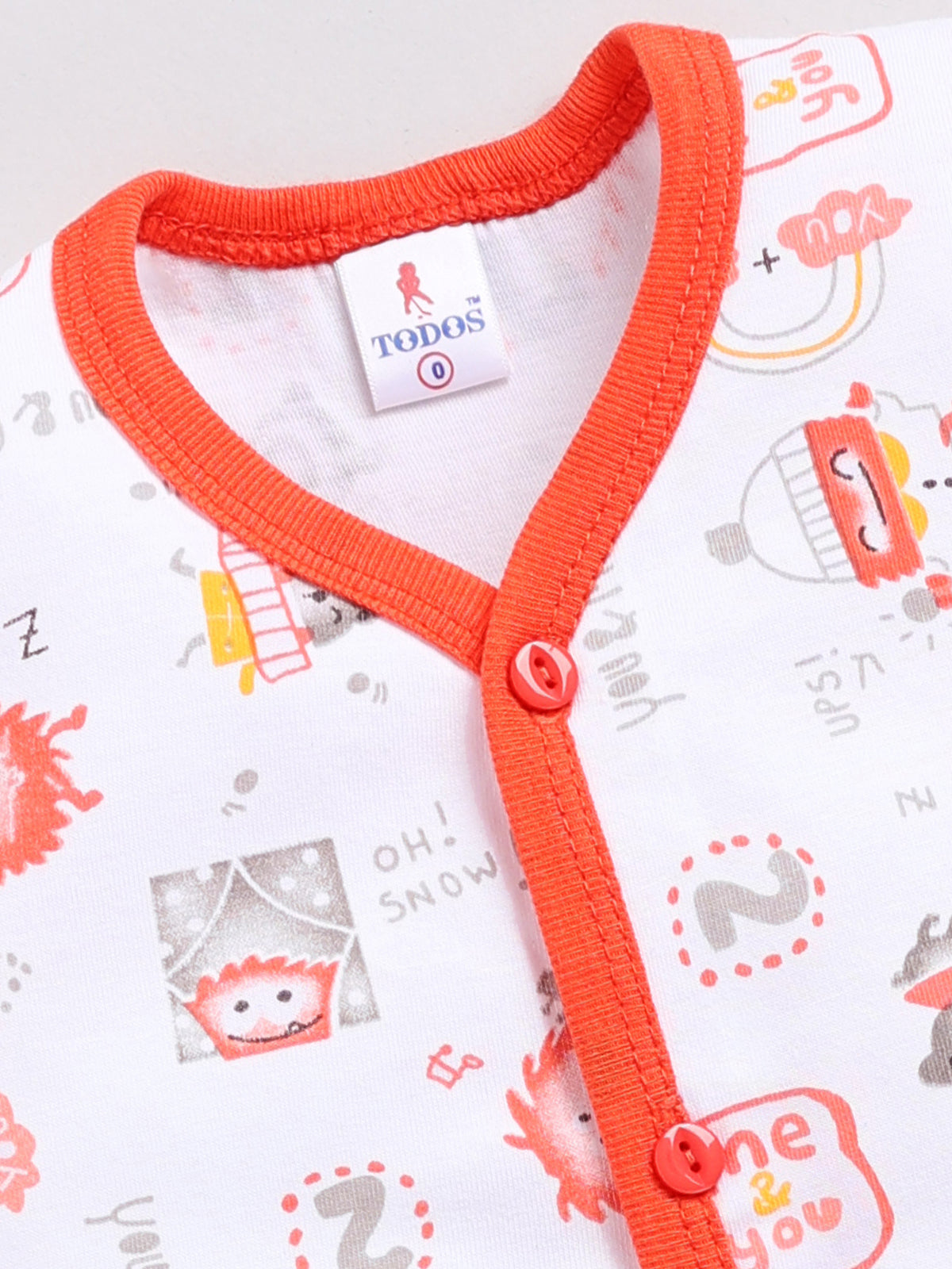 Baby Boys Monster Printed Cotton Clothing Set