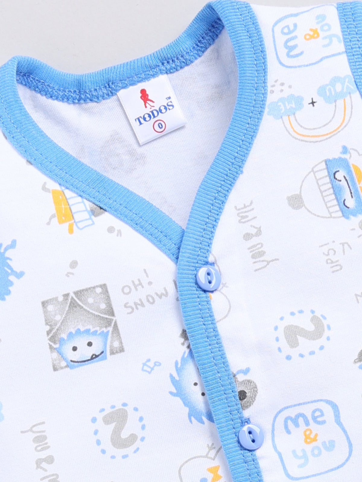 Baby Boys Monster Printed Cotton Clothing Set