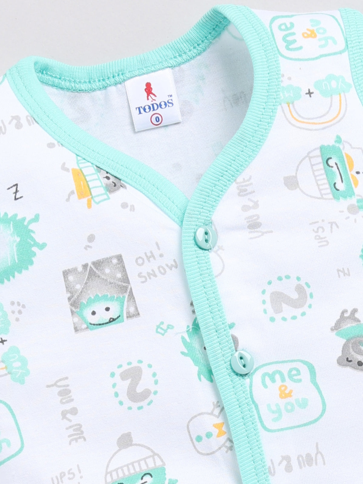 Baby Boys Monster Printed Cotton Clothing Set