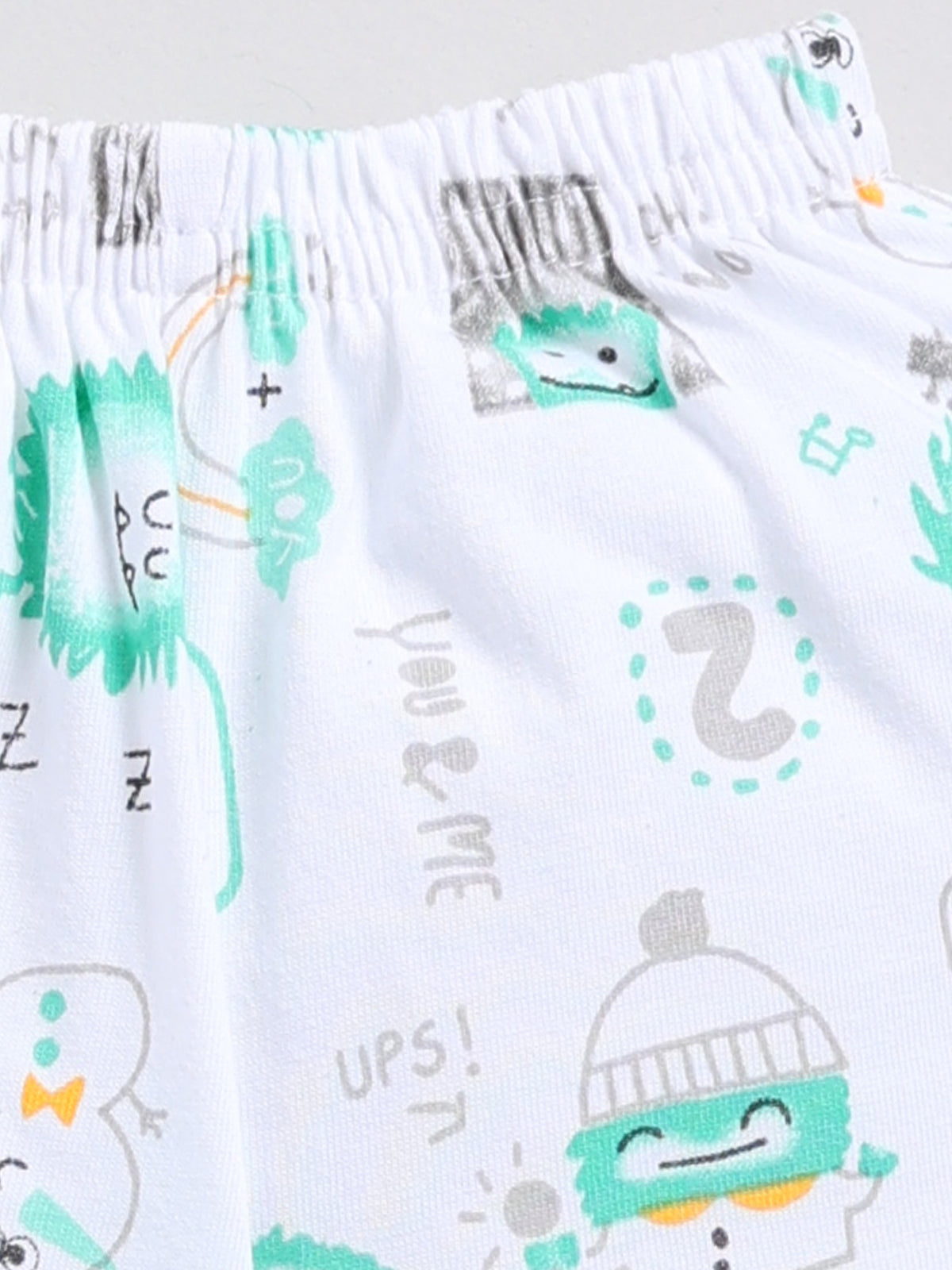 Baby Boys Monster Printed Cotton Clothing Set
