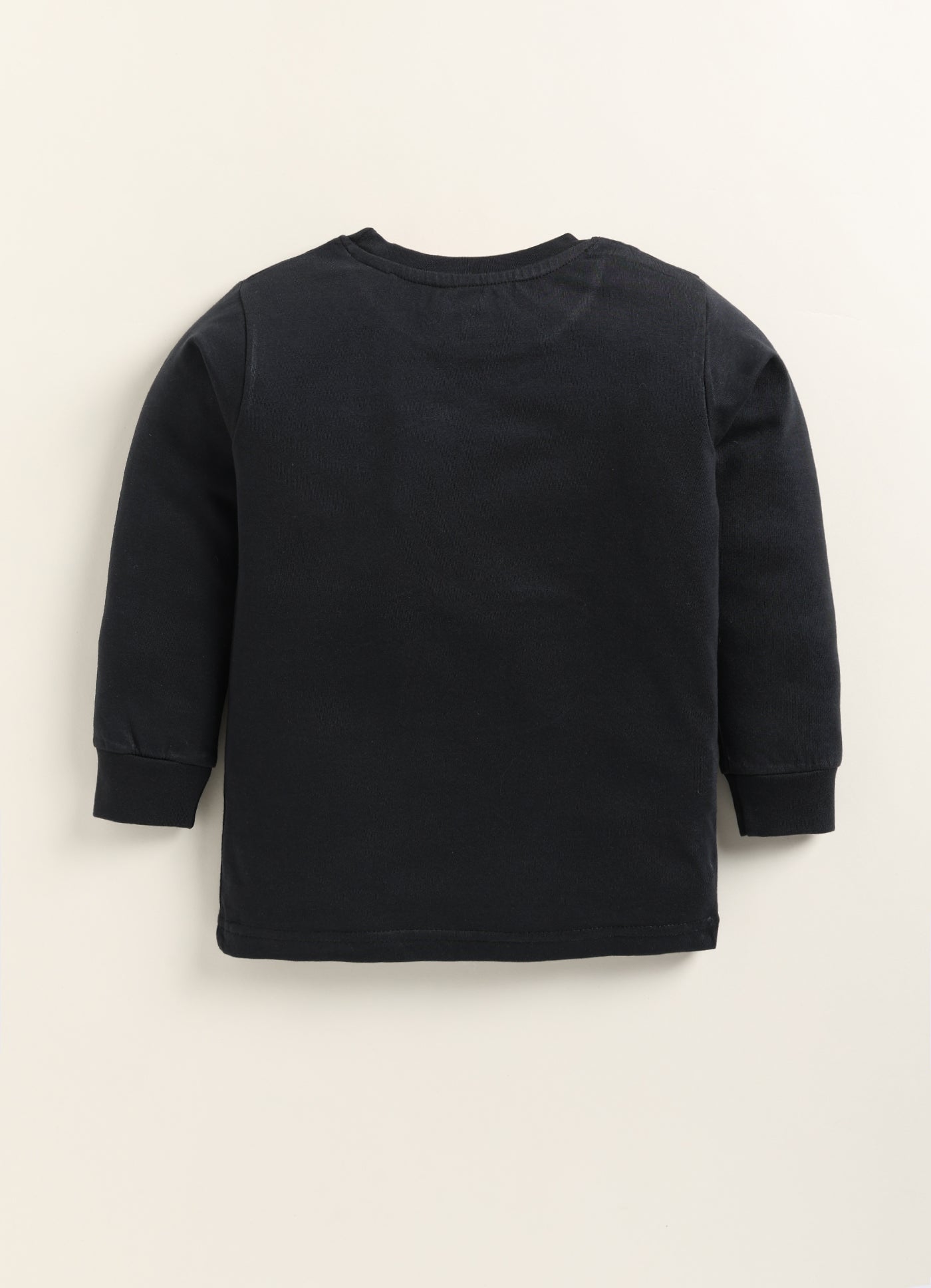 Biskid Boys "Learn Play Fun Enjoy" Basketball Graphic Long-Sleeve T-Shirt - Black