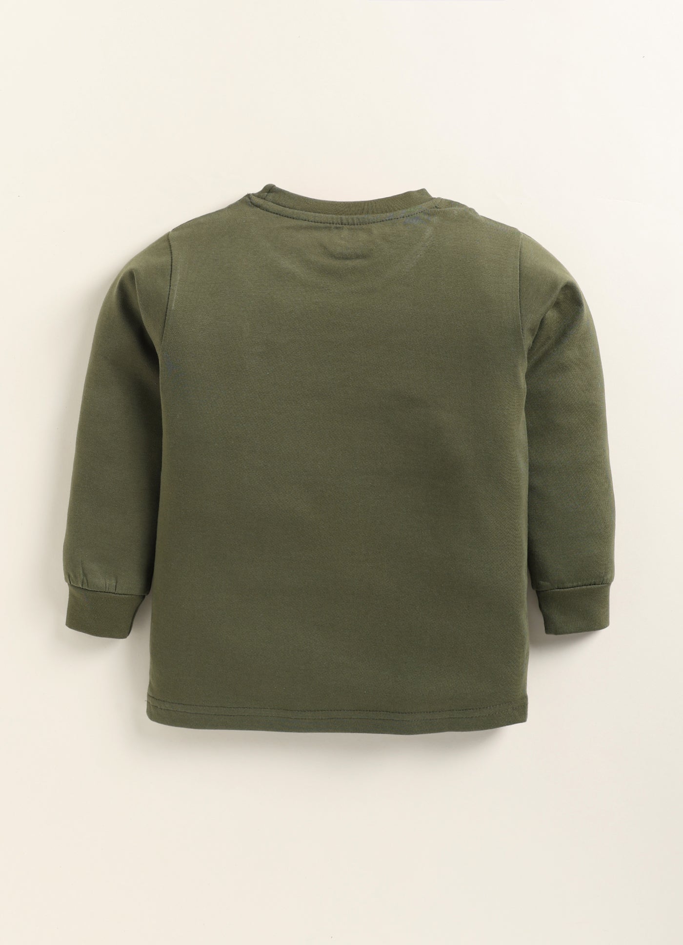 Biskid Boys "Be Your Self" Graphic Long-Sleeve T-Shirt - Olive Green