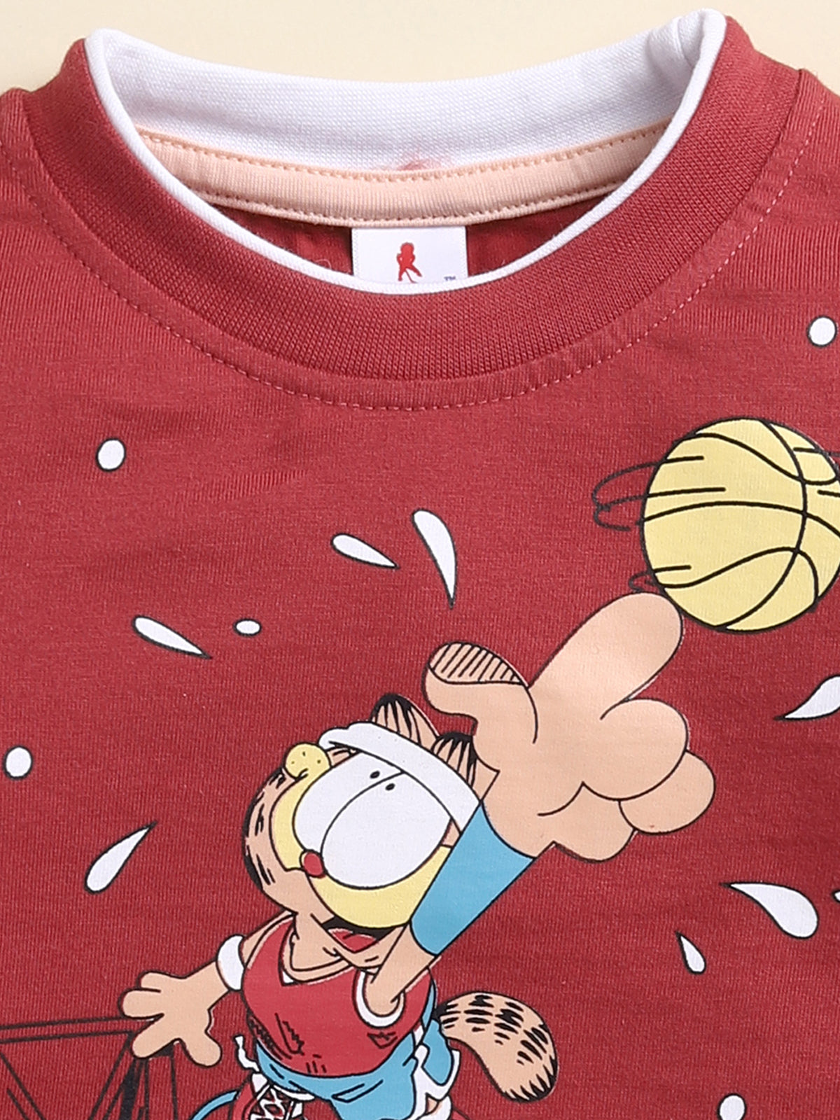 Todos Boys "Garfield Sports" Multi-Piece Layered Clothing Set - Maroon