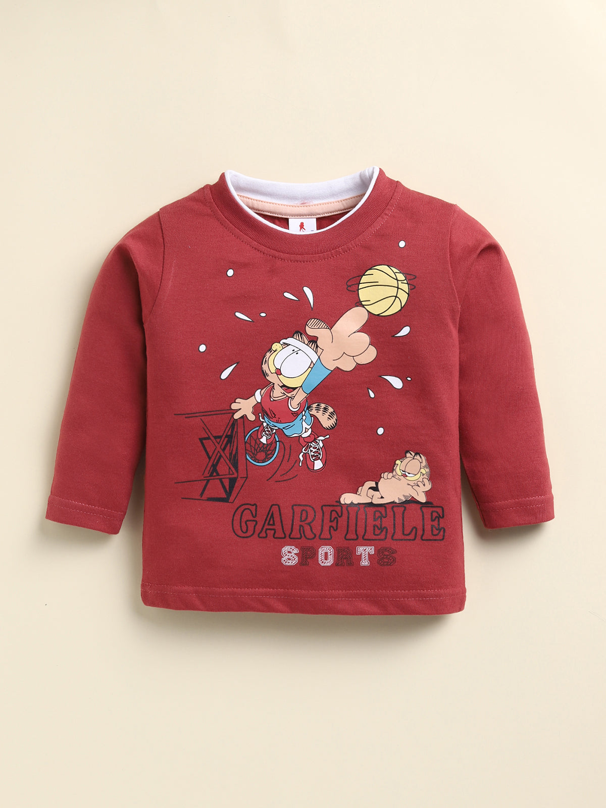 Todos Boys "Garfield Sports" Multi-Piece Layered Clothing Set - Maroon