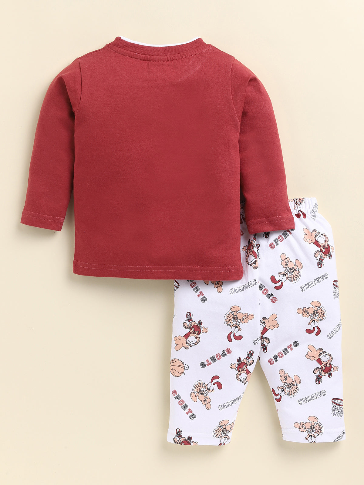 Todos Boys "Garfield Sports" Multi-Piece Layered Clothing Set - Maroon