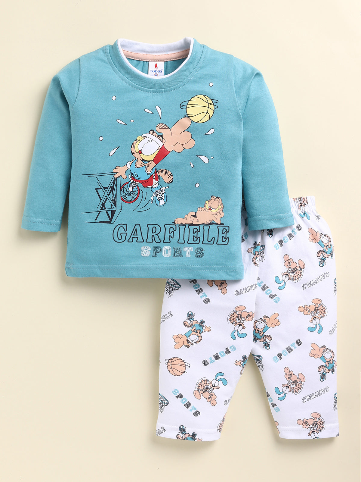 Todos Boys "Garfield Sports" Multi-Piece Layered Clothing Set - Blue