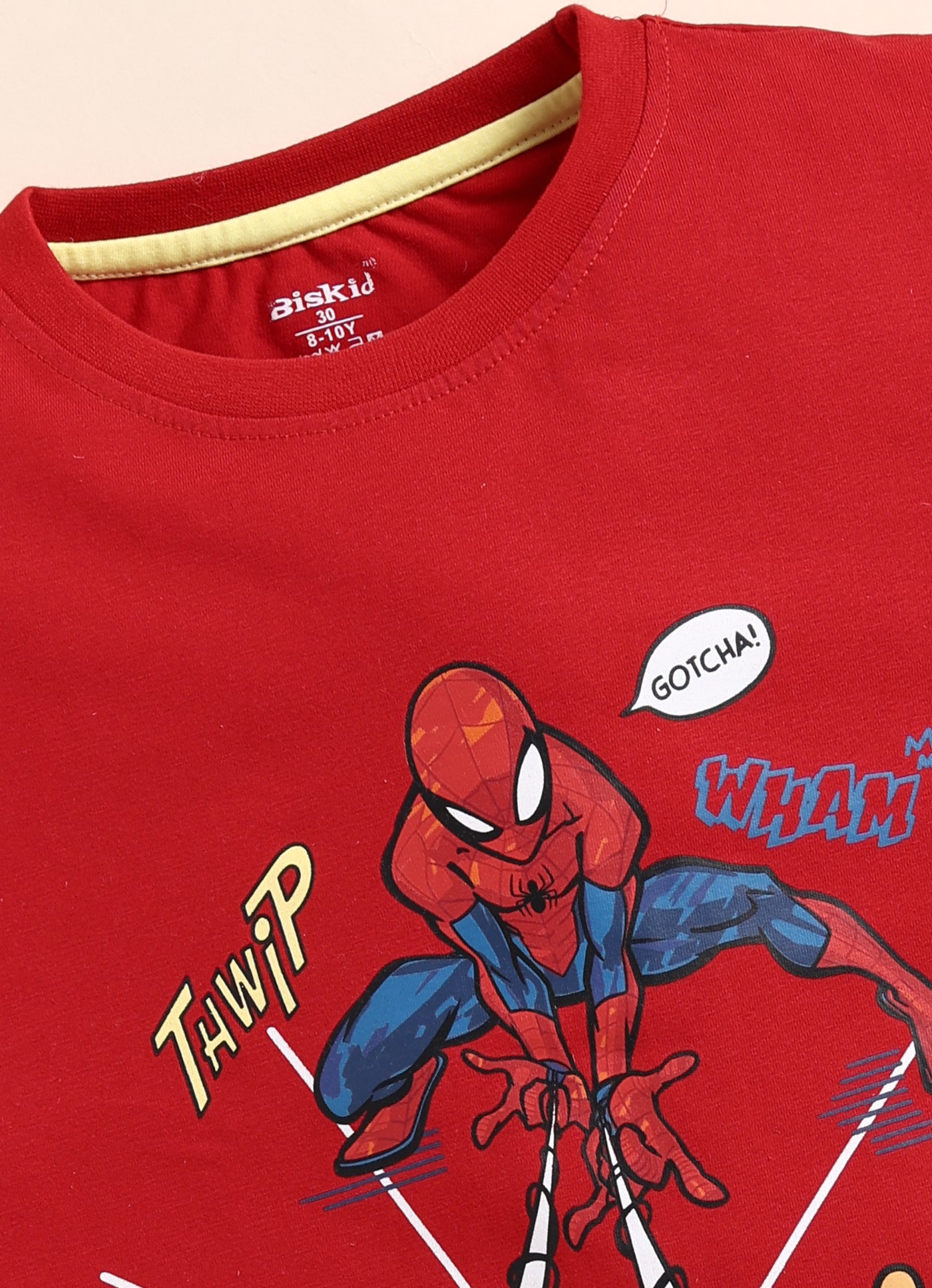 Boys Marvel Character Printed Cotton T-Shirt