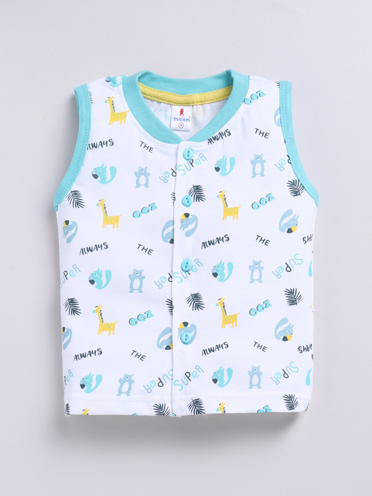 Boys Mint Green Zoo Print Clothing Set
