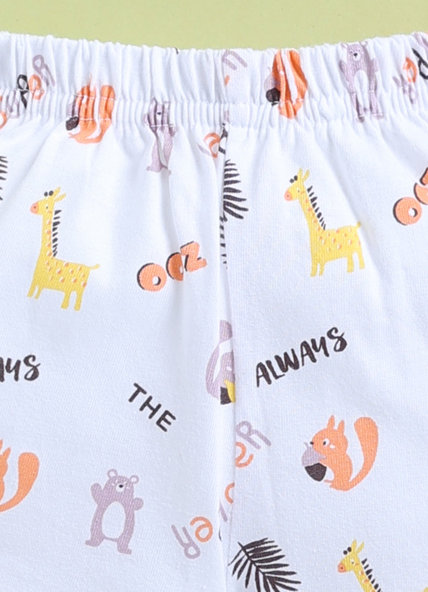 Boys Orange Always Super Zoo Clothing Set