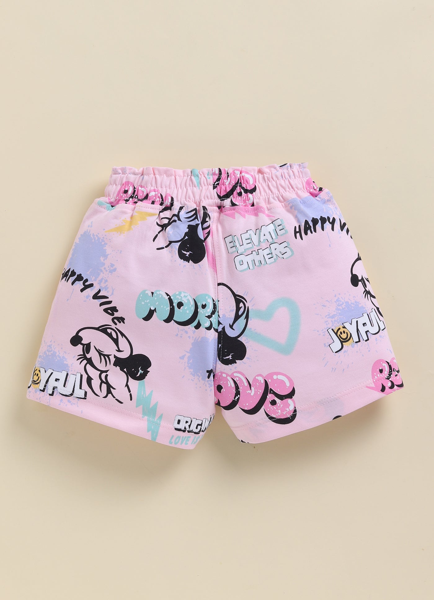 Girls Disney Printed Cotton Shorts