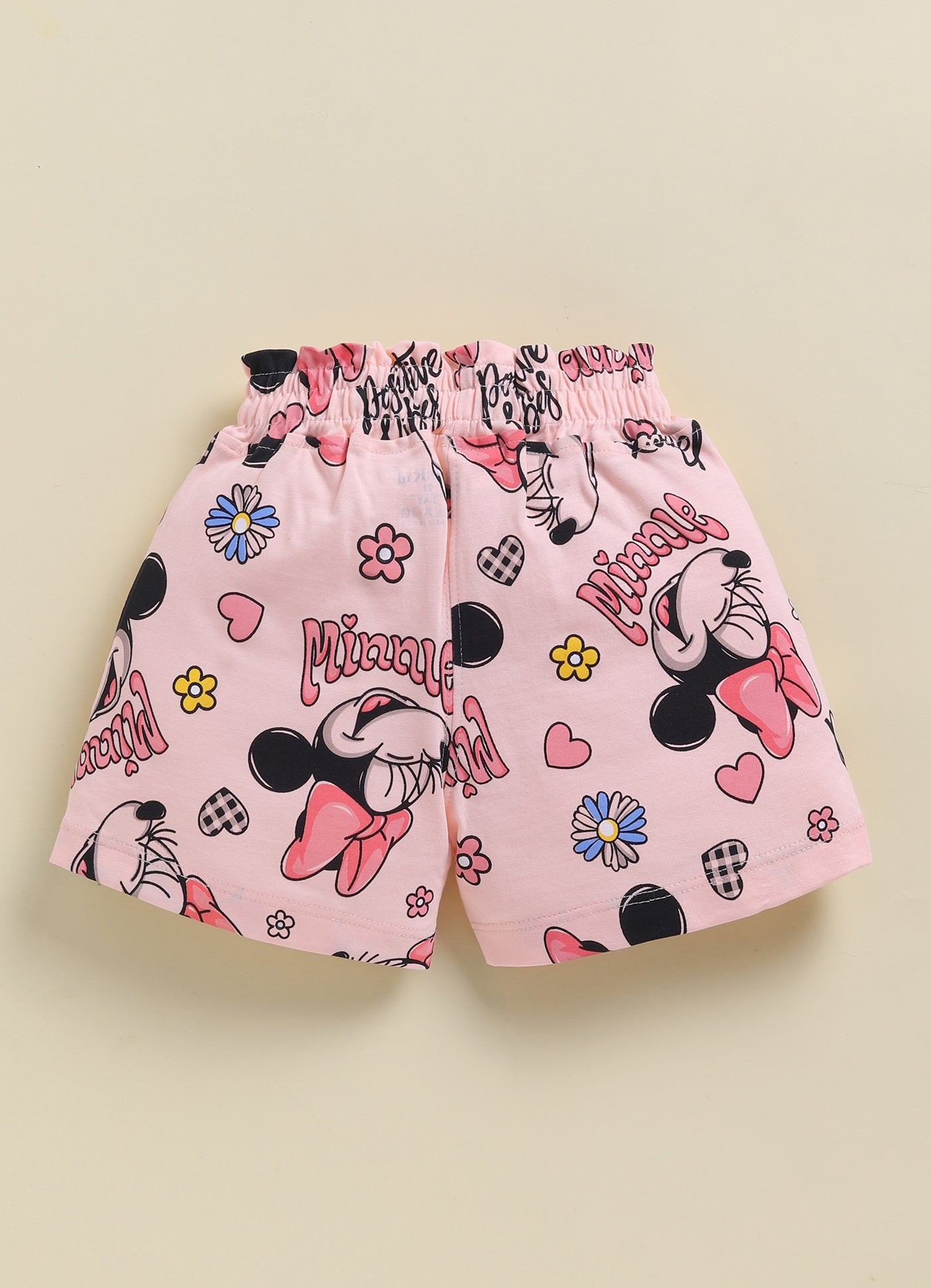 Girls Disney Printed Cotton Shorts