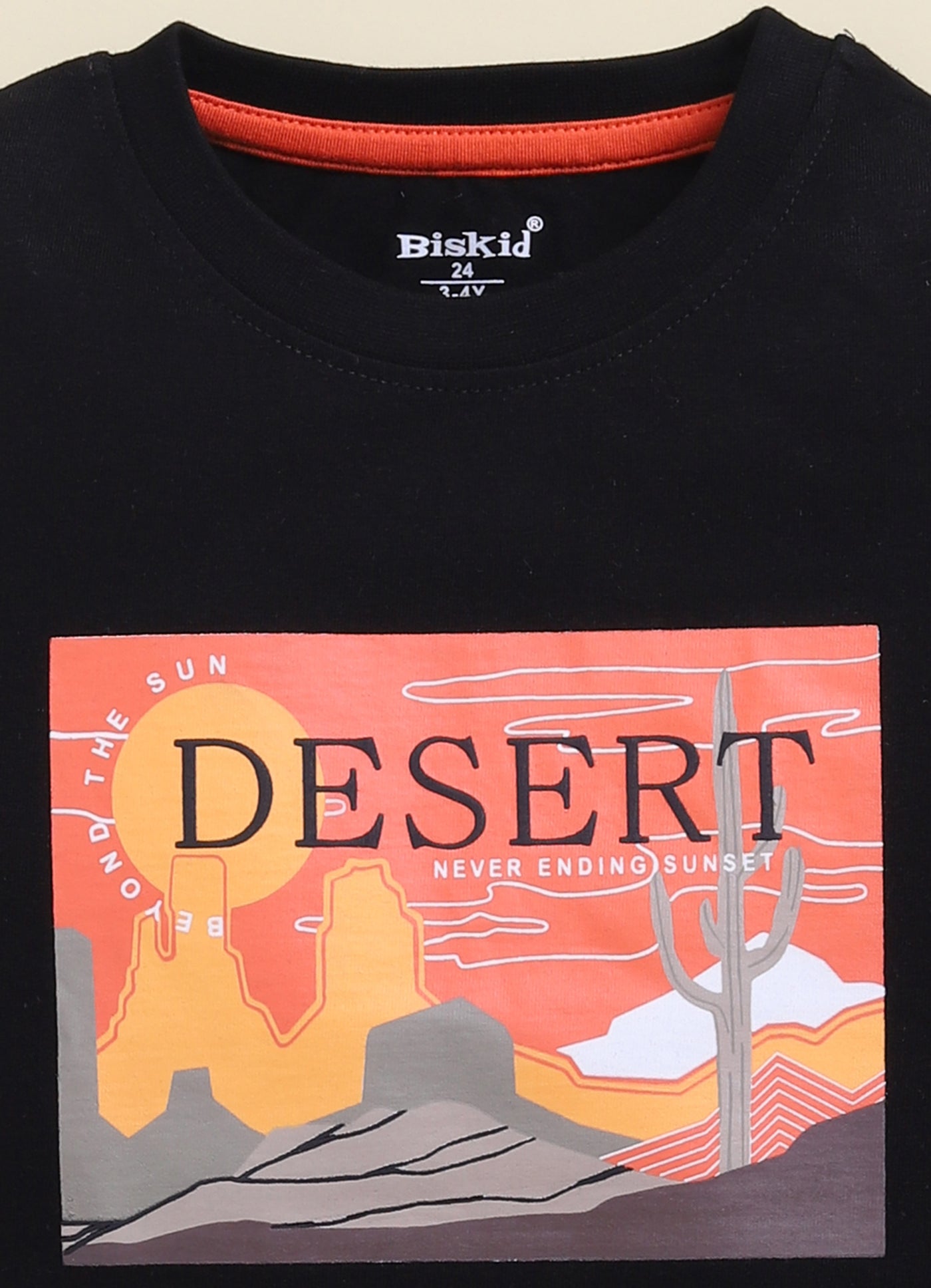 Biskid Boys "Adventure Begins" Bicycle and "DESERT" Graphic Short-Sleeve T-Shirt Combo (Pack of 2)