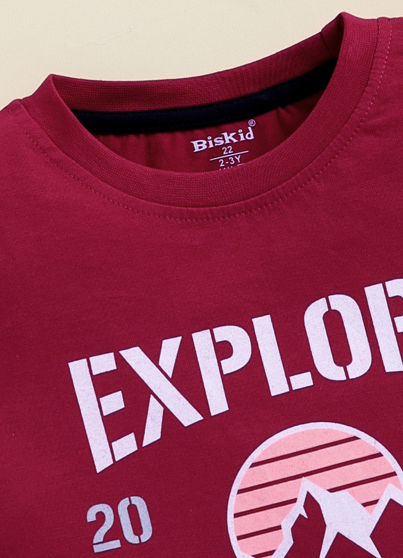 Biskid Boys "Courage of Champions" Sailboat and "EXPLORE THE WORLD" Graphic Short-Sleeve T-Shirt Combo (Pack of 2)