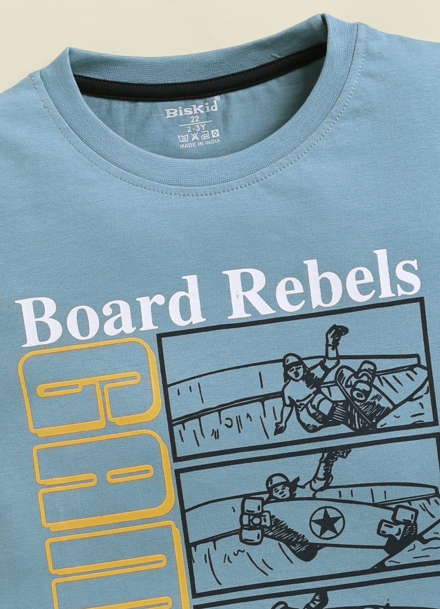 Biskid Boys "Cup Series USA 1975" and "Board Rebels GAME" Graphic Short-Sleeve T-Shirt Combo (Pack of 2)