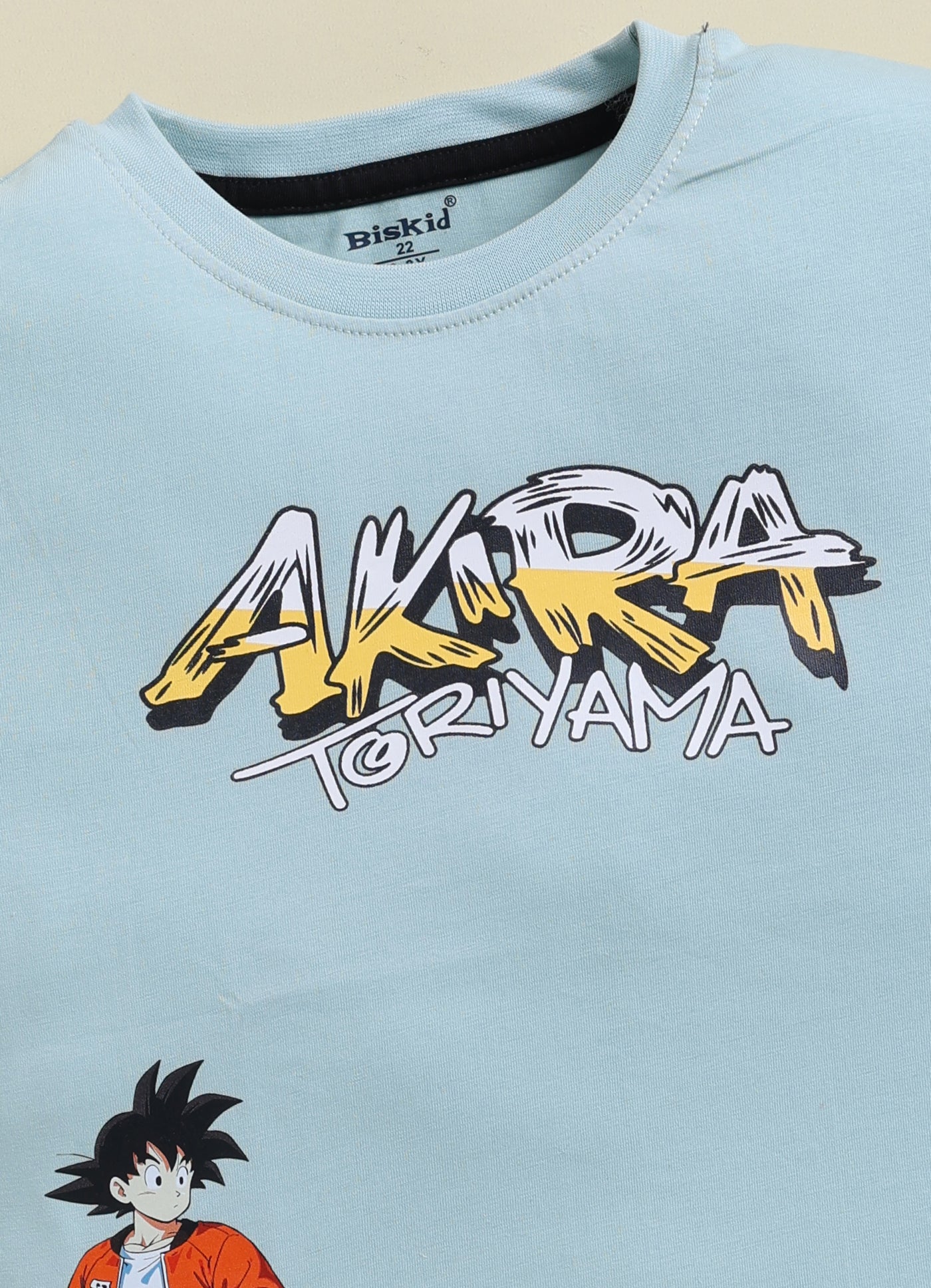 Biskid Boys "Akira Toriyama" Graphic Crew Neck T-Shirt - Mint Green