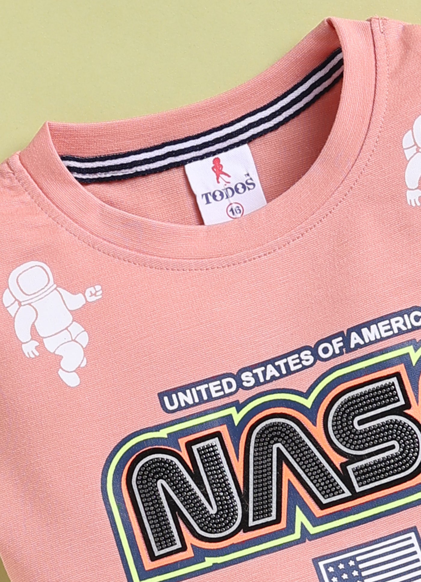 TODOS Boys NASA Graphic T-Shirt and Shorts Set