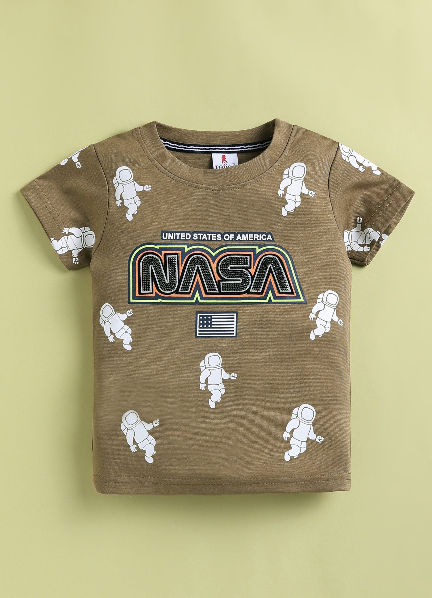 TODOS Boys NASA Graphic T-Shirt and Shorts Set