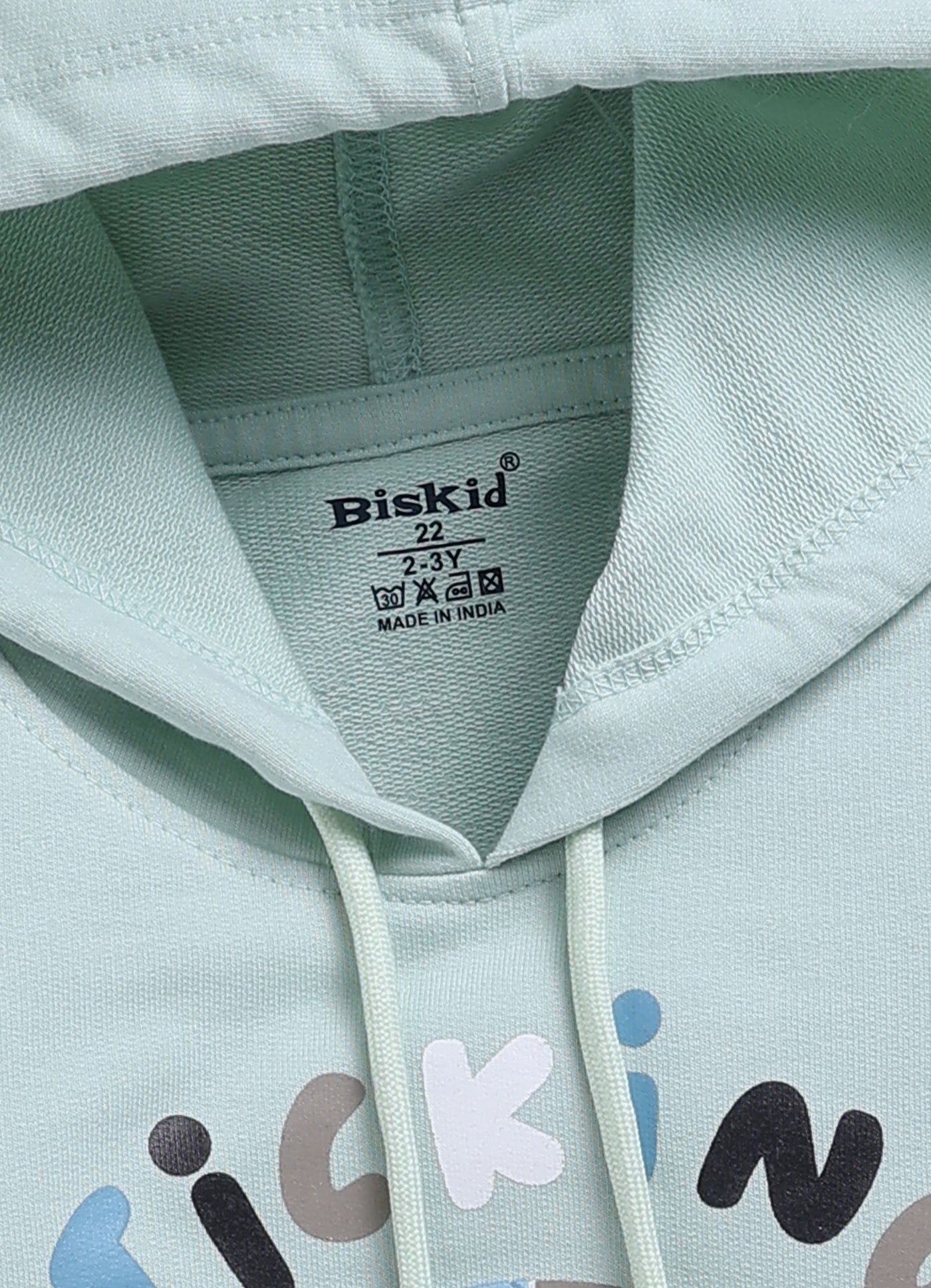 BISKID Cotton Knit Full Sleeves Heart Printed Top